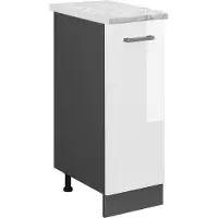 Vicco R-Line Apotheekkast – 30 cm WB Marmer Wit Hoogglans