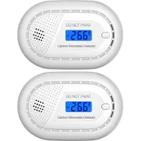 Aroha Link Koolmonoxidemelder - 10 jaar batterij - Koppelbare CO melder - Koolstofmonoxidemelder, CO meter & CO gas detector koppelbaar - 2 stuks