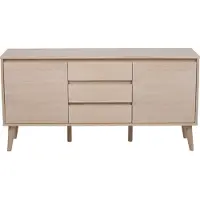 Ebuy24 Naila dressoir eiken wit 150x40x75 cm.
