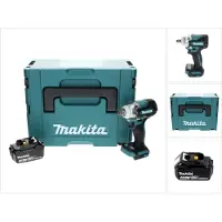 Makita DTW 300 M1J Accu-slagmoersleutel 18 V 330 Nm 1/2" Brushless + 1x accu 4.0 Ah + Makpac - zonder (Oplaadbare batterij)