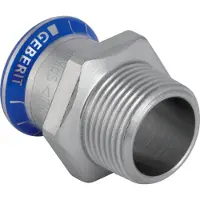 Geberit Mapress rvs puntstuk RVS 316 bu.dr. 1 1/2"bux54mm