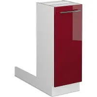 Vicco Keukeneiland Fame-Line Bordeauxrode hoogglans 30 cm zonder werkblad, Model 38541