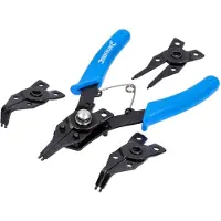 Silverline Jeu de 5 pinces a circlips