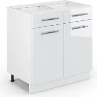 Vicco Fame-Line Keukenonderkast – 80 cm zonder werkblad Wit Hoogglans