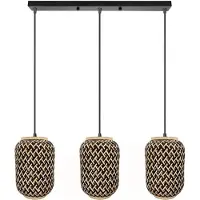 Toolight App1425-3Cp Hanglamp Zwart 76X16X24Cm