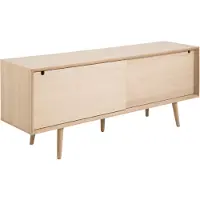 Ebuy24 Canes - Dressoir - Massief eiken - Wit geloogd