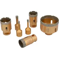 AWTOOLS Serienaam - Diamantboorkroon - 40mm - M14 Bevestiging - Staal Korpus