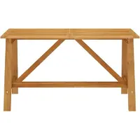 vidaXL Tuintafel 140x70x73,5 cm massief acaciahout