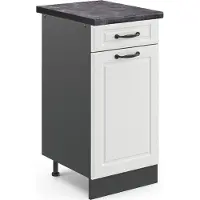 Vicco R-Line Keukenonderkast – 40 cm, WB Antraciet Wit Landhuis