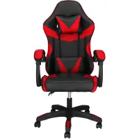 Springos Gamestoel - Gaming Stoel - Ergonomische Bureaustoel - Game stoel - Verstelbaar - Gaming Chair - Rood/Zwart