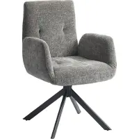 HOMCOM fauteuil - wol-linnen/schuimrubber/staal - 60B x 61T x 88H cm