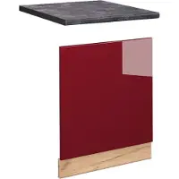 Vicco Fame-Line Frontpaneel – 60 cm, WB Antraciet Bordeauxrode hoogglans
