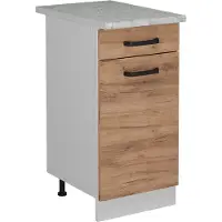 Vicco R-Line Keukenonderkast – 40 cm WB Marmer Krachtige eik goud