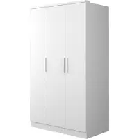 Trasman Kledingkast Ramos 120cm met 3 deuren - wit