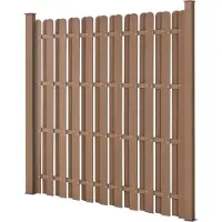 Neu.holz HKC Tuinscherm schutting met palen - bruin