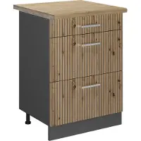 Vicco R-Line Keukenonderkast – 60 cm met laden, WB Eik Artisanaal eiken