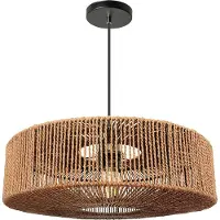 Toolight hanglamp Boho APP1294-1PC, beige