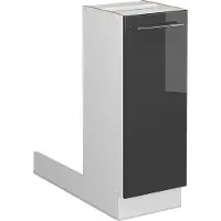 Vicco Fame-Line Keukeneiland – 30 cm zonder werkblad Antraciet Hoogglans