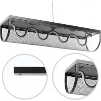 Toolight App1409-Cp Hanglamp Zwart 80X20X100Cm