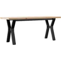 vidaXL Salontafel Y-frame 110x40x45,5 cm grenenhout en staal