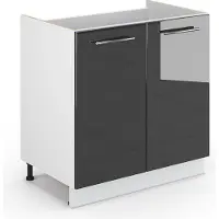 Vicco Fame-Line Wastafelkast – 80 cm zonder werkblad Antraciet Hoogglans