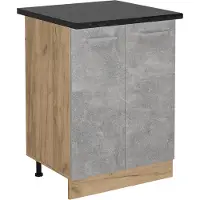 Vicco R-Line Keukenonderkast – 60 cm, WB Antraciet Beton