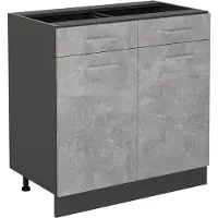 Vicco Keukenonderkast R-Line Beton 80 cm zonder werkblad, Model 53843