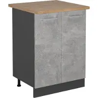 Vicco Keukenonderkast R-Line Beton 60 cm , WB Eik, Model 54133