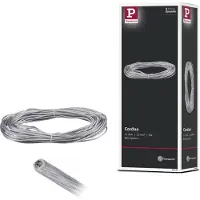Paulmann CorDuo spankabel, 20 m, doorzichtig, kabelsysteem, helder / transparant, metaal