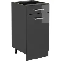 Vicco R-Line Keukenonderkast – 40 cm zonder werkblad Antraciet Hoogglans