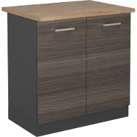 Vicco R-Line Wastafelkast – 80 cm, WB Eik Edel grijs