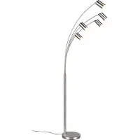 TRIO MARLEY - Vloerlamp - Nikkel mat - excl. 5x GU10 4,5 W -