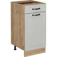 Vicco Keukenonderkast R-Line Wit Landhuis 40 cm zonder werkblad, Model 53964
