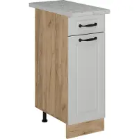 Vicco R-Line Keukenonderkast – 30 cm WB Marmer Wit Landhuis