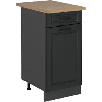 Vicco Keukenonderkast R-Line Antraciet landhuis 40 cm , WB Eik, Model 54013