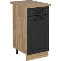 Vicco R-Line Keukenonderkast – 40 cm, WB Eik Antraciet landhuis