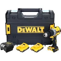 DeWalt DCD 805 D2T accu-klopboormachine 18 V 90 Nm borstelloos + 2x accu 2,0 Ah + oplader + TSTAK