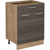 Vicco R-Line Keukenonderkast – 60 cm met lade, zonder werkblad Edel grijs