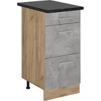 Vicco R-Line Keukenonderkast – 40 cm met laden, WB Antraciet Beton