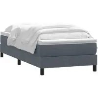 vidaXL Boxspring met matras fluweel donkergrijs 80x210 cm