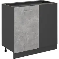 Vicco Hoekkast R-Line Beton 86 cm zonder werkblad, Model 54219