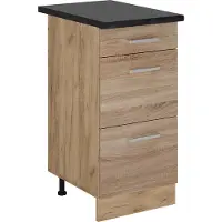 Vicco Keukenonderkast R-Line Sonoma 40 cm met laden, WB Antraciet, Model 53862