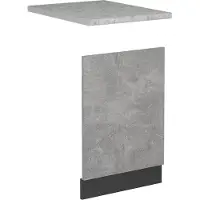 Vicco R-Line Voorpaneel vaatwasser – 45 cm, WB Marmer Beton