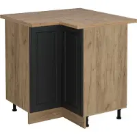 Vicco Hoekkast R-Line Antraciet landhuis 75.6 cm , WB Eik, Model 53911