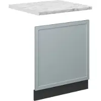 Vicco Frontpaneel Fame-Line Licht blauw-grijs 60 cm , WB Marmer, Model 50940