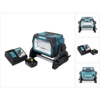 Makita DML 809 RM1 Draadloze LED bouwspot 18 V 10000 lm + 1x oplaadbare accu 4.0 Ah + lader
