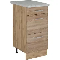 Vicco R-Line Keukenonderkast – 40 cm met laden, AP marmer Sonoma