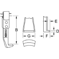 Ks Tools 6150504 Trekhaak Aantal haken 1
