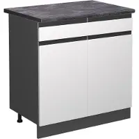 Vicco R-Line Keukenonderkast – 80 cm, WB Antraciet Wit