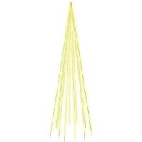 vidaXL Vlaggenmast kerstboom 732 LED's warmwit 500 cm